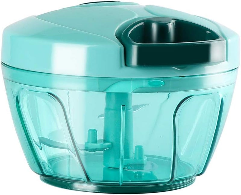 Cambom Manual Food Chopper Hand Chopper, Hand Pull String Vegetable Chopper Onions Chopper, Durable BPA free food safe material (2 Cup) - Image 1