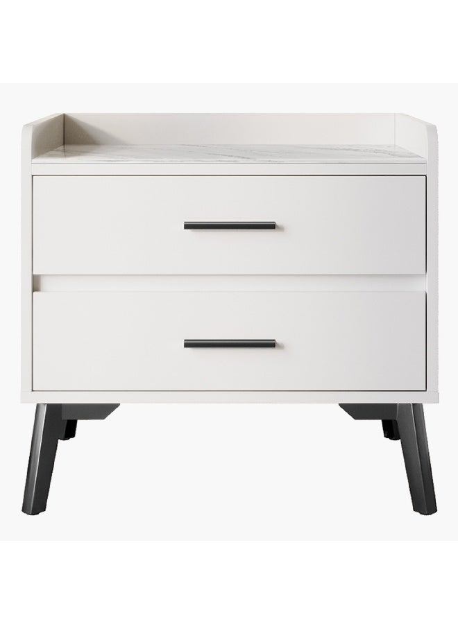 Home Box Marwell 2-Drawer Sintered Stone Top Night Stand 42.3 x 51.8 x 55.4 cm - Image 4