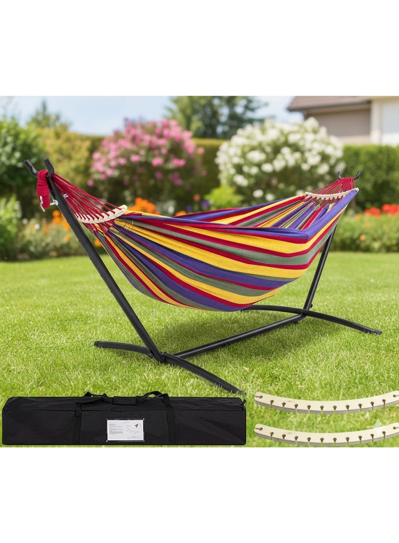 Harmony Home Premium Double Beach Hammock – Adjustable Height with Space Saving without Steel Stand and Carrying Case 200KG Capacity - Image 1