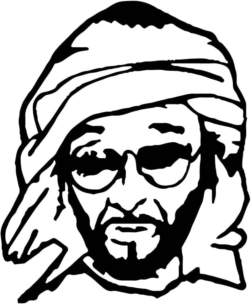 ARS ''Sheikh Mohammed bin Zayed Car Decal Sticker'' – UAE National Day Vinyl Sticker for Cars, Premium Vinyl Car, Laptop & Wall Decorative Sticker – UAE Flag Colors – Removable Waterproof Size-11x12 cm - Image 1