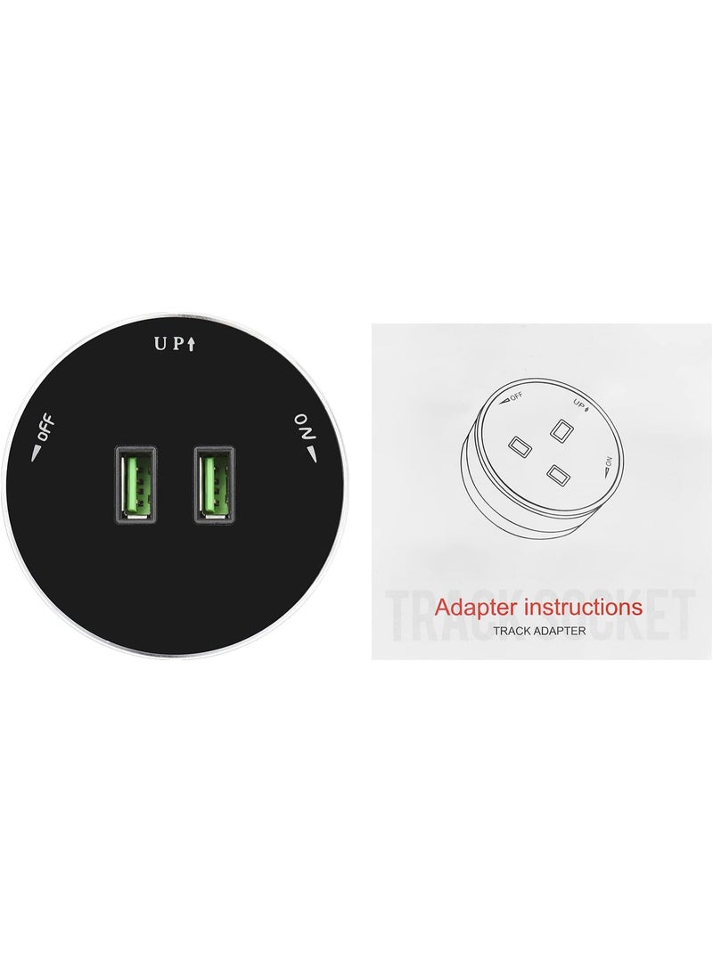 إيونتو نظام مقابس كهربائية مع محولات مسار متحركة – مخرج كهربائي للمكاتب والمطابخ وغرف المعيشة، حل طاقة مرن قابل للتوصيل - Image 3