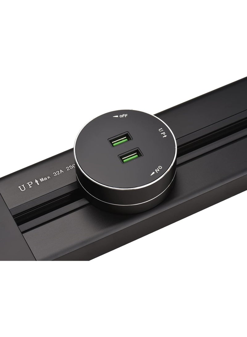 إيونتو نظام مقابس كهربائية مع محولات مسار متحركة – مخرج كهربائي للمكاتب والمطابخ وغرف المعيشة، حل طاقة مرن قابل للتوصيل - Image 2