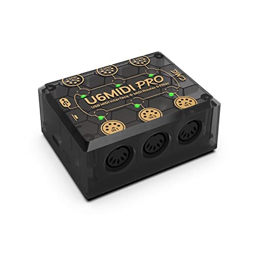 CME U6MIDI Pro - MIDI Interface with Router, Mapper, and Filter - Plug-and-play USB MIDI for computers - Standalone 3-in-3-out MIDI for Merge, Split, Thru - Image 1