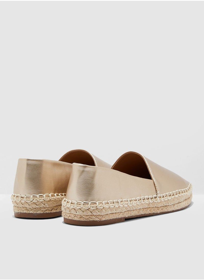 ELLA Espadrilles In Metallic  - Image 3