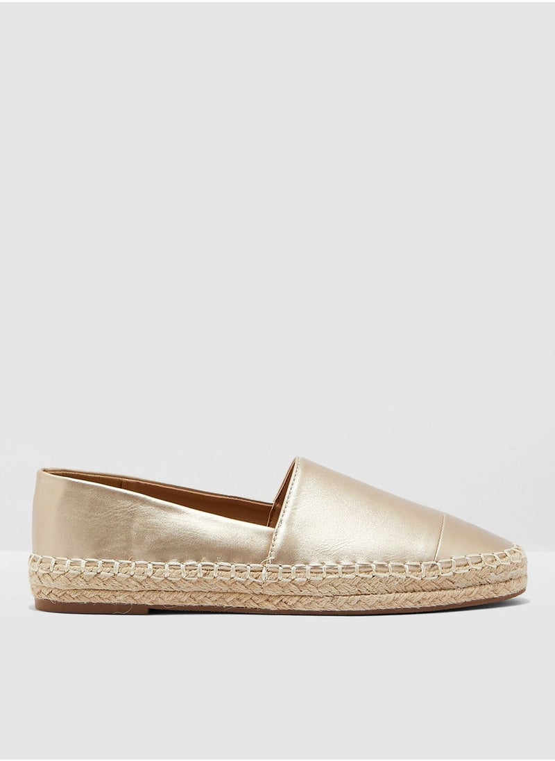 ELLA Espadrilles In Metallic  - Image 1