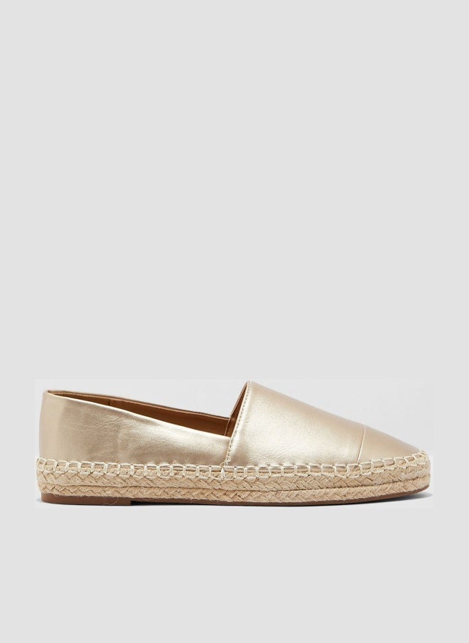 Ginger Gold Metallic Espardrilles - Image 1
