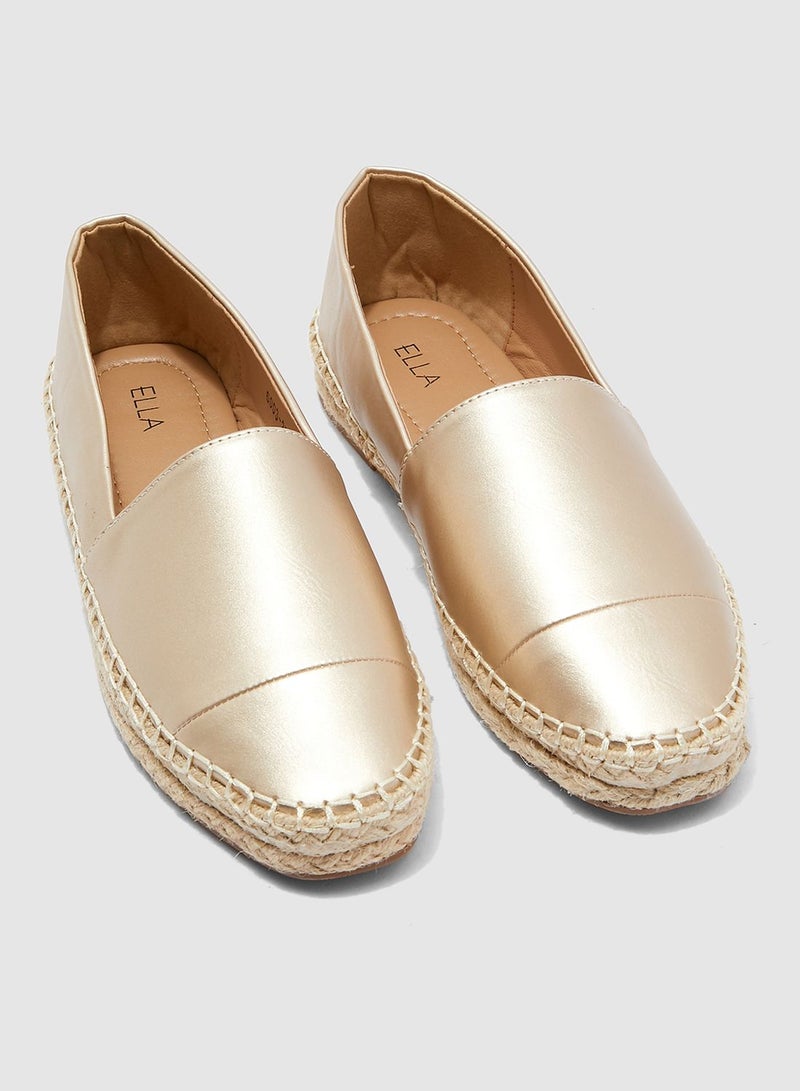 Ginger Gold Metallic Espardrilles - Image 5