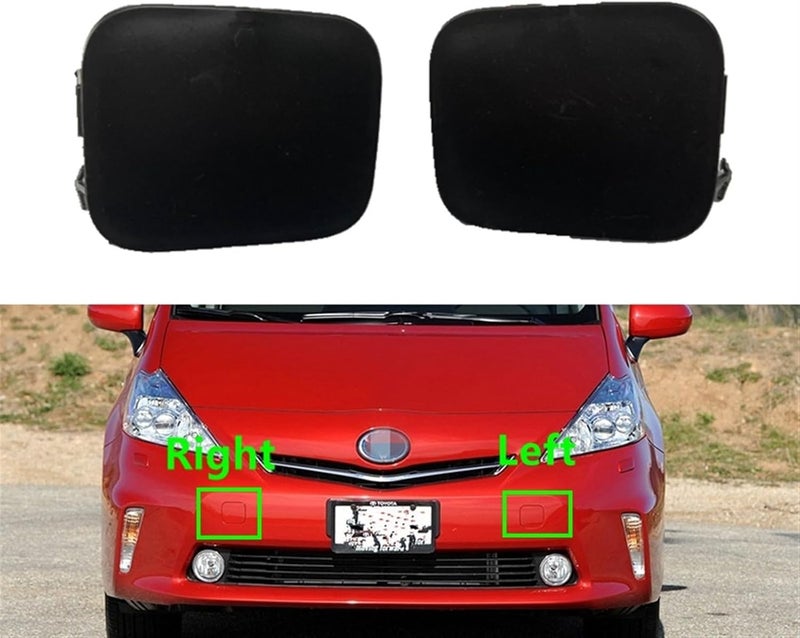 QASULER Front Bumper Tow Hook Eye Cover for Toyota Prius V - Image 2