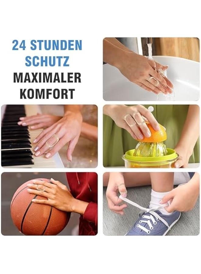 Generic 5Pcs Oval Finger Splints, Trigger Finger Splint Waterproof Mallet Finger Splint for Thumb Index Middle Pinky Ring Finger (Size 6,7,8,9,10)  - Image 3