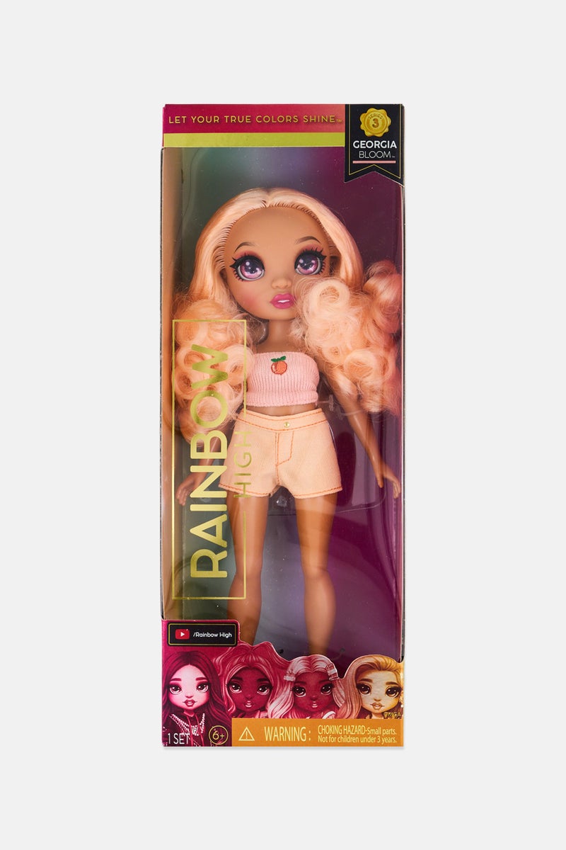RAINBOW HIGH Series 3 Georgia Bloom Peachy Fashion Doll - Image 1