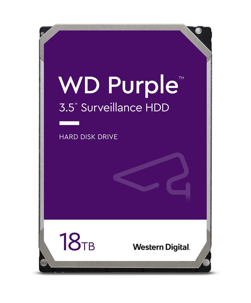 Western Digital 18TB WD Purple Surveillance Internal Hard Drive HDD - SATA 6 Gb/s, 256MB Cache, 3.5" - WD180PURZ - Image 2
