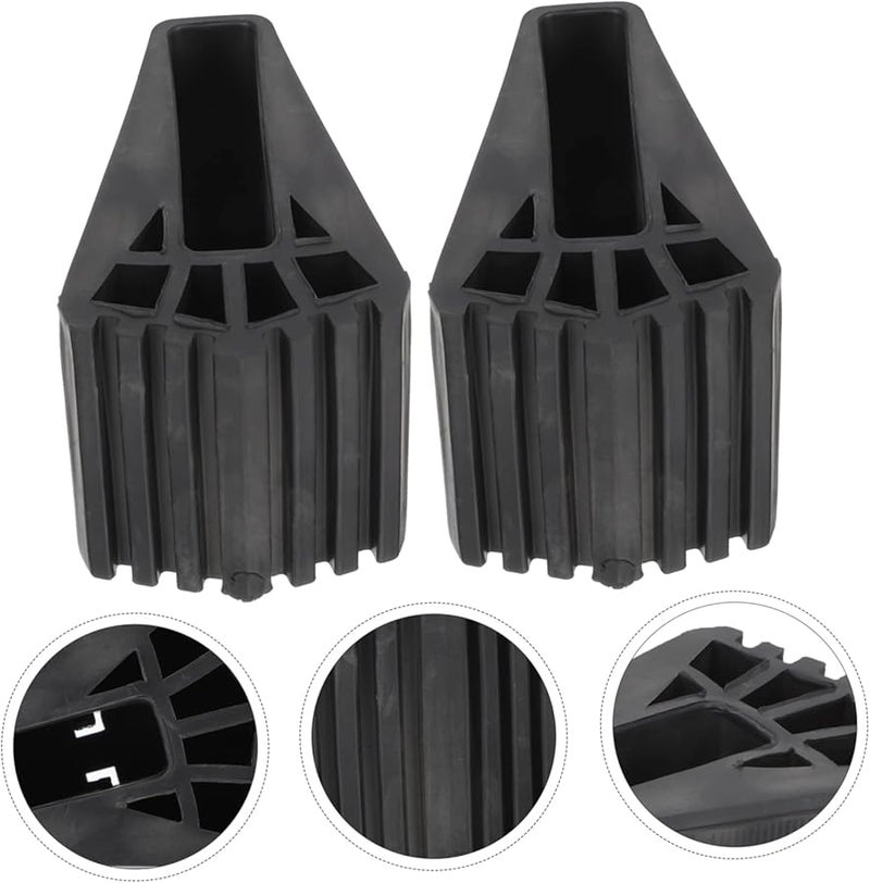 Non Slip Ladder Foot Pads Protector Safety Anti Skid Mats for Stairs Black - Image 3