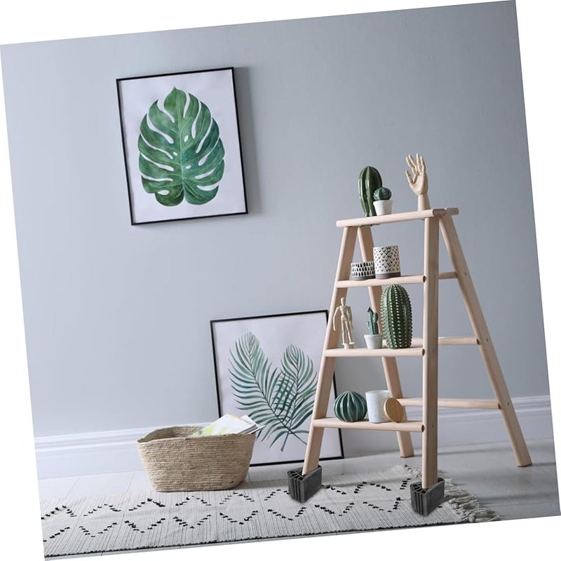 Non Slip Ladder Foot Pads Protector Safety Anti Skid Mats for Stairs Black - Image 4