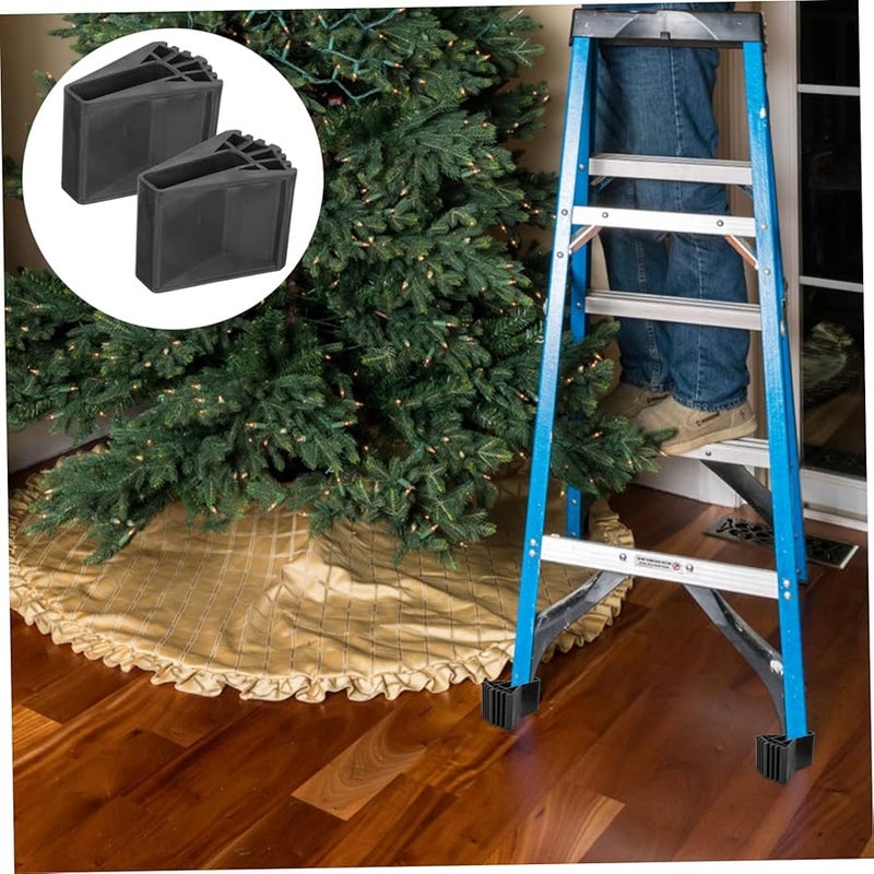 Non Slip Ladder Foot Pads Protector Safety Anti Skid Mats for Stairs Black - Image 5