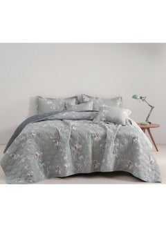 Red Rose A king-sized summer microfiber double bed sheet that adds beauty and elegance to your room, measuring 230*250cm.  - Image 1