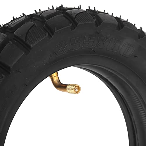 AceSupever 10 inch Scooter Tire, 10'' Electric Scooter Tire & Inner Tube (1 Set), Off Road City Road Tire 10in Inflatable Tyre for 255x80 Electric Scooter - Rim Size 6 Inches - Image 2