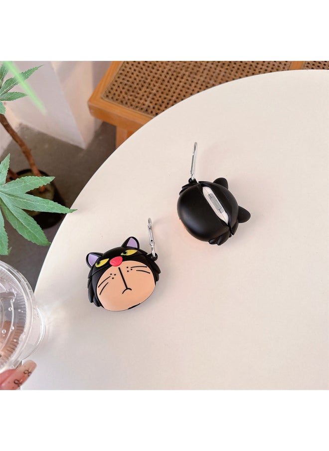 Generic - Aojiao Lucifer AirPods Pro For Apple 2/3 Generation Wireless Bluetooth Earphone Case Cartoon Cat Protective Case Suitable-Color:Ao Jiao Lu Xifa + Hook-Applicable Model:AirPods 4(2024） - Image 1