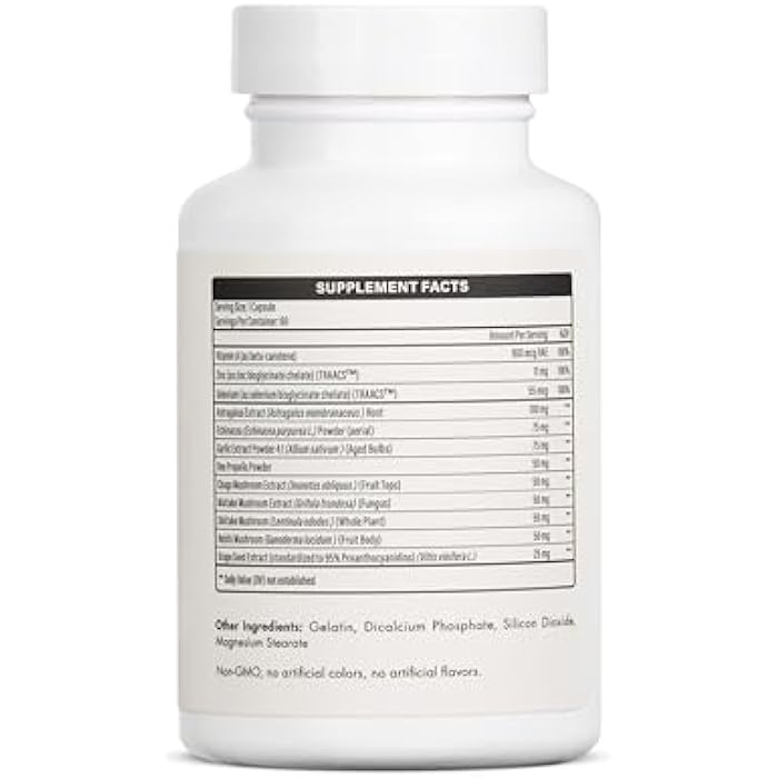 Everé Natural Alchemy MycoForté Mushroom Immune Support Capsules – Functional Mushroom Blend for Daily Immune Balance, Vegan, Non-GMO, Made in USA - Image 2