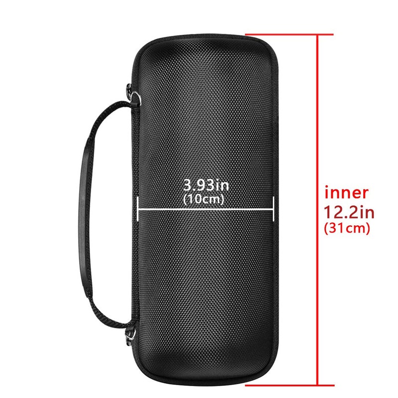 Geekria Carrying Case for JBL Pulse 4, Pulse4 IPX7 Portable Waterproof Wireless Bluetooth Speaker, Hard Shell Traveling Bag with Room for Cable, Charger, and Parts (Black) - Image 4