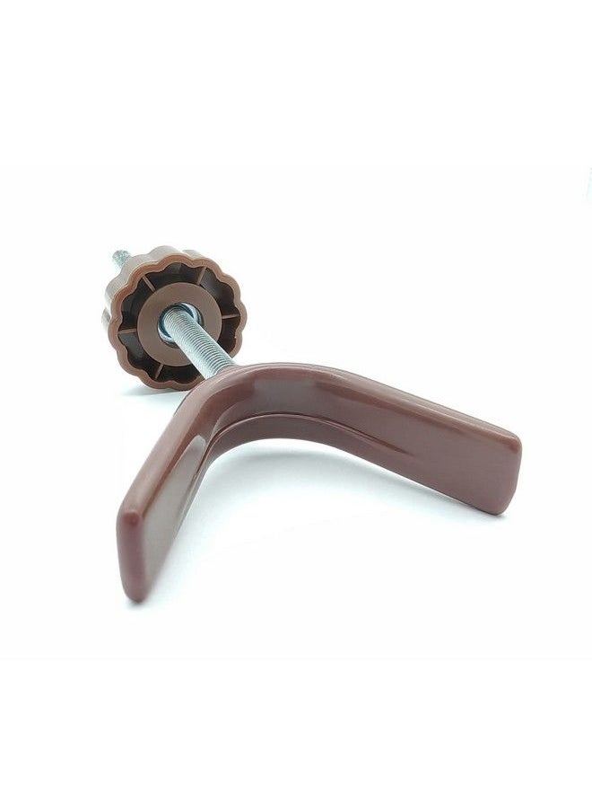 vmaisi - Baby Gate Banister Adapter Y Spindle Rods For Pressure Mounted Baby And Pet Safety Stair Gates With Extra Long Wall Mounting Screws Rod & Bolts (Y Brown 2 Pack) - Image 1
