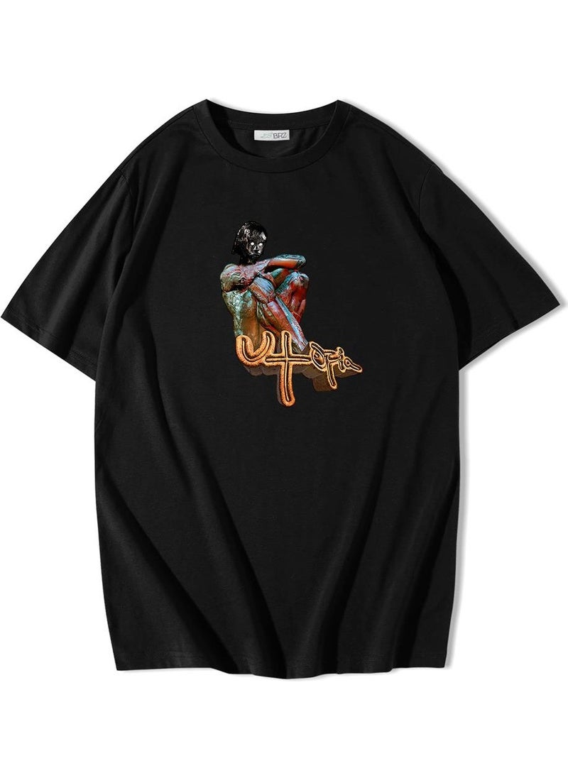 BRZ Collection - Oversize Travis Scott Cactus Jack Utopia B1 T-Shirt - Image 1
