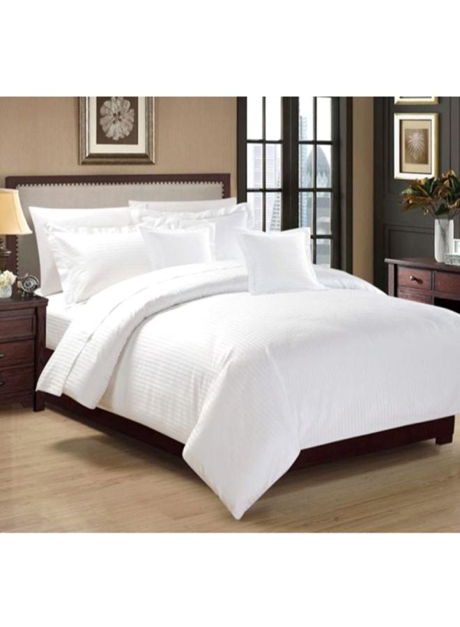 8-Piece Comforter Set microfiber White