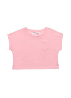 MINOTI Kids Girls Short Top With A Front Pocket  - Image 1