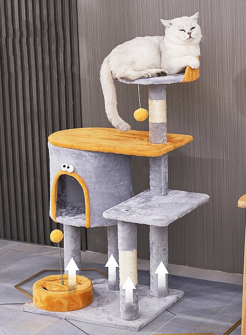 Kidle Cat Climbing Frame, Cat Tree Toys Cat House Cat Jumping Platform Claw Scratching Post 50*40*90cm - Image 3
