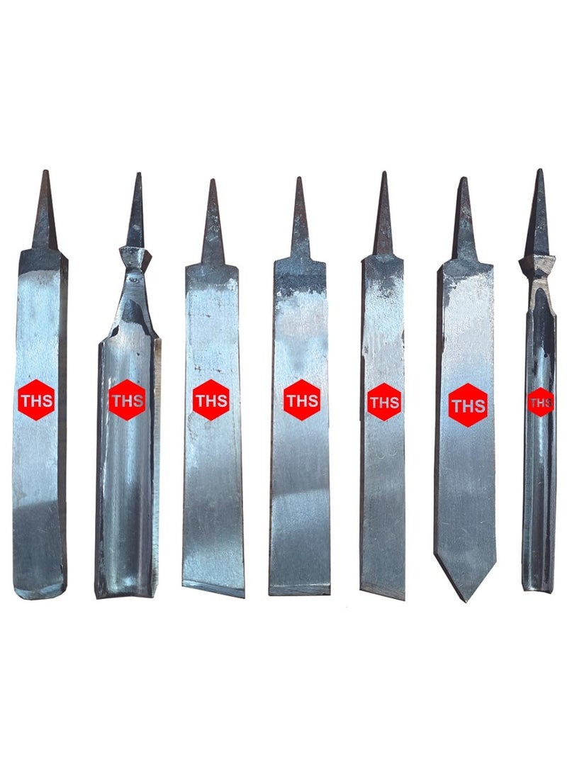 THS THS 7PCS Wood Carving Tools Wood Chisel Set Lathe Gouges Professional Woodworking Tools 
