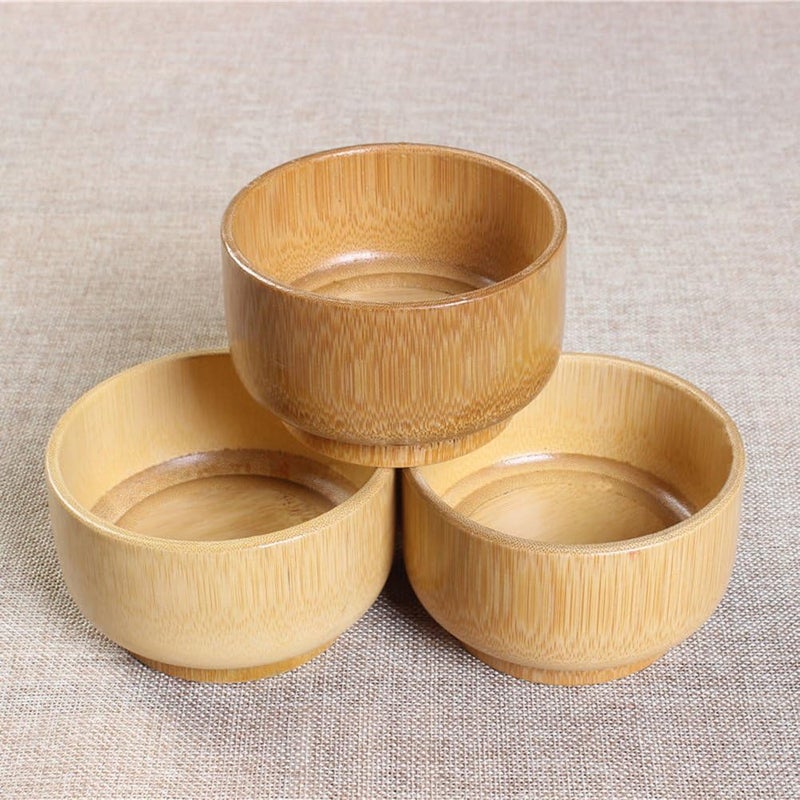 comfrt Bamboo Shaving Soap Bowl Cup Wood Shaving Mug Container for Men - Image 3