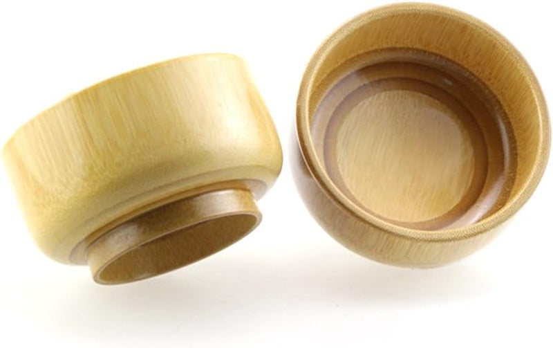 comfrt Bamboo Shaving Soap Bowl Cup Wood Shaving Mug Container for Men - Image 2