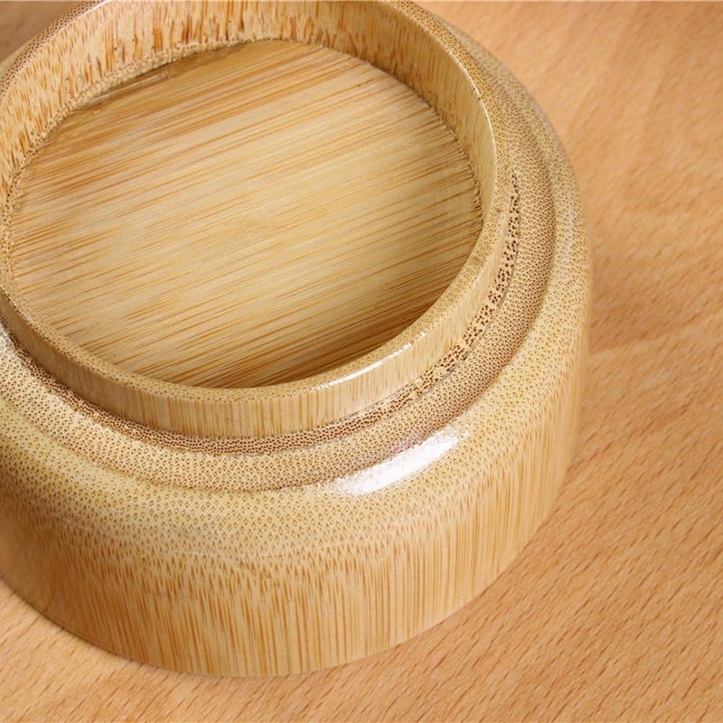 comfrt Bamboo Shaving Soap Bowl Cup Wood Shaving Mug Container for Men - Image 5
