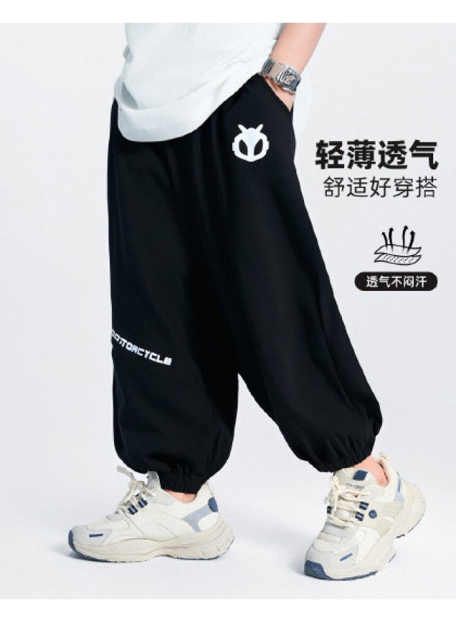 Bumblebee Boys' Mosquito-repellent Pants Summer Thin 2025 New Children's Sporty Cool Casual Long Pants For Big Kids Summer Wear - Image 1