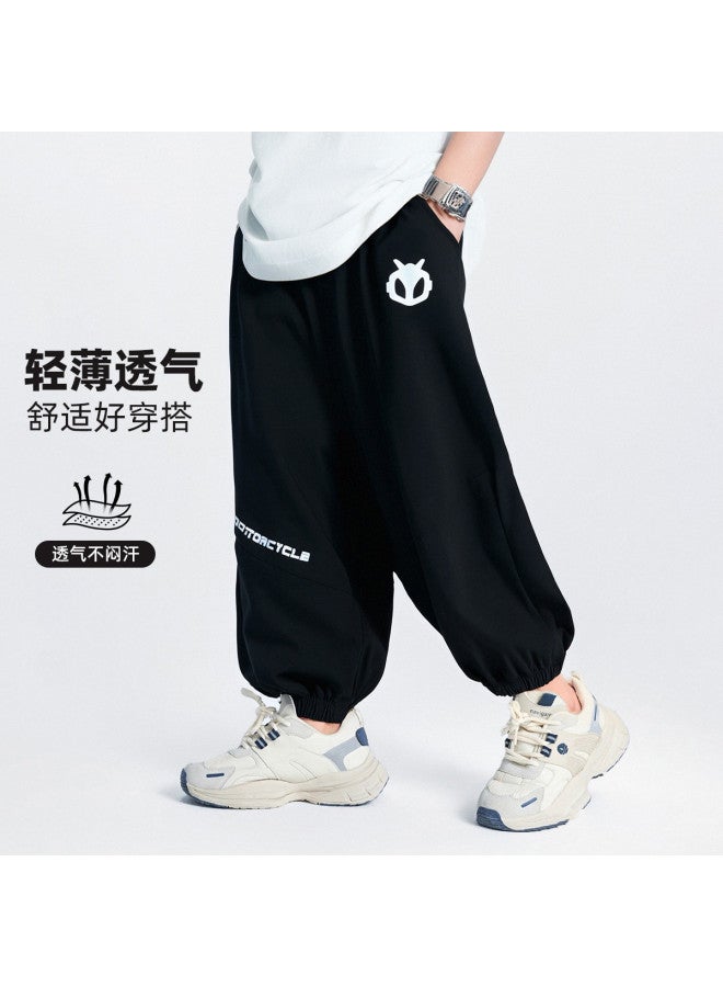 Bumblebee Boys' Mosquito-repellent Pants Summer Thin 2025 New Children's Sporty Cool Casual Long Pants For Big Kids Summer Wear - Image 2