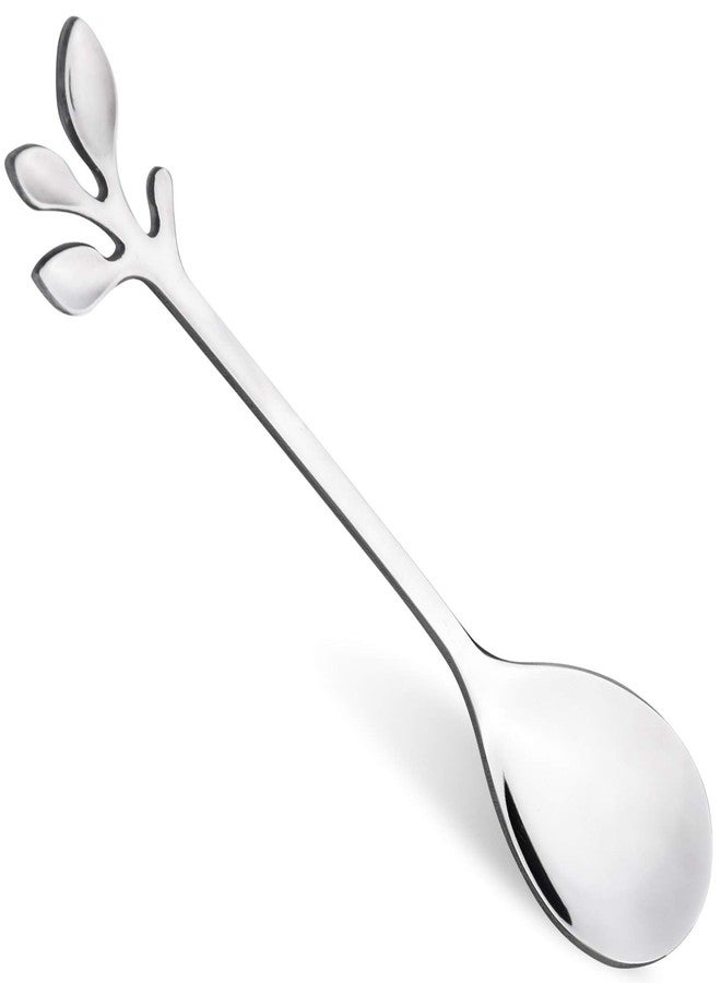 KUMOOM 12-Pack Stainless Steel Creative Coffee & Dessert Spoons, 4.8 Inches (Silver, Style 4) - Image 1