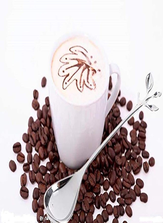 KUMOOM 12-Pack Stainless Steel Creative Coffee & Dessert Spoons, 4.8 Inches (Silver, Style 4) - Image 4