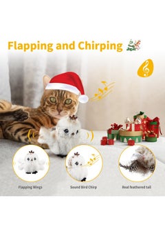 GIGWI Gigwi Interactive Cat Toys for Indoor Cats, Flapping and Chirping Catnip Toys for Cat Exercise, Automatic Cat Toy with Beating Wings & Real Feather Tail, Rechargeable Cat Kicker Toy Prince  - Image 2