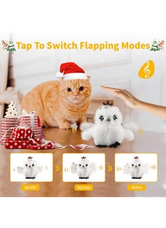 GIGWI Gigwi Interactive Cat Toys for Indoor Cats, Flapping and Chirping Catnip Toys for Cat Exercise, Automatic Cat Toy with Beating Wings & Real Feather Tail, Rechargeable Cat Kicker Toy Prince  - Image 4