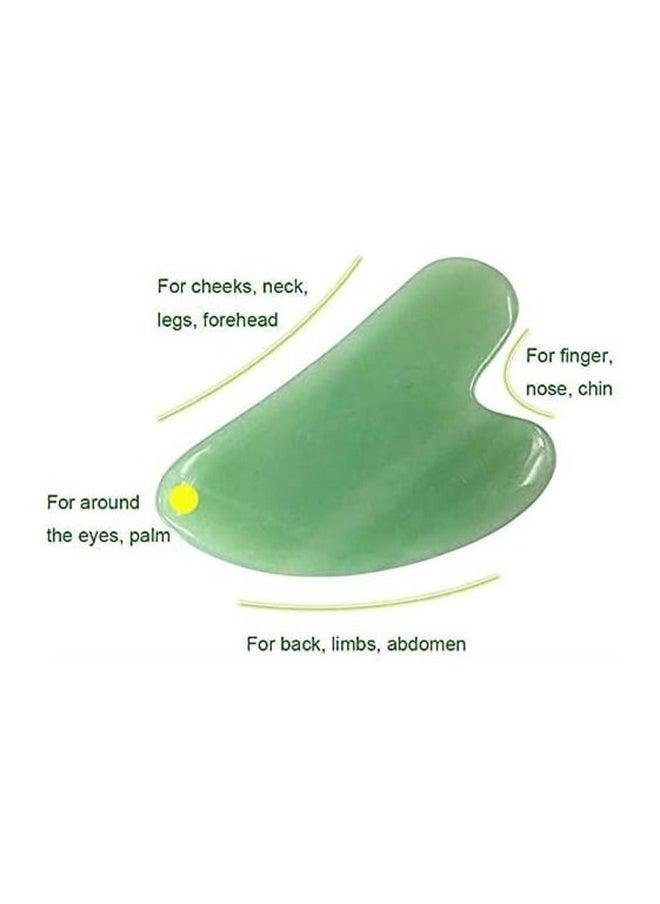 ORiTi Gua Sha Facial Massage Tool Natural Jade Stone For SPA Acupuncture Therapy  - Image 3