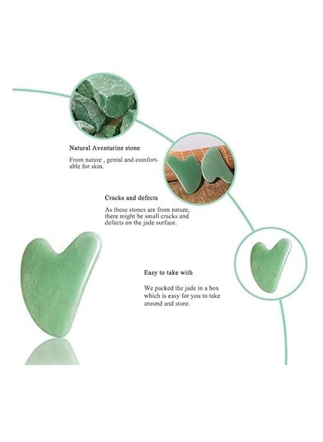 ORiTi Gua Sha Facial Massage Tool Natural Jade Stone For SPA Acupuncture Therapy  - Image 4