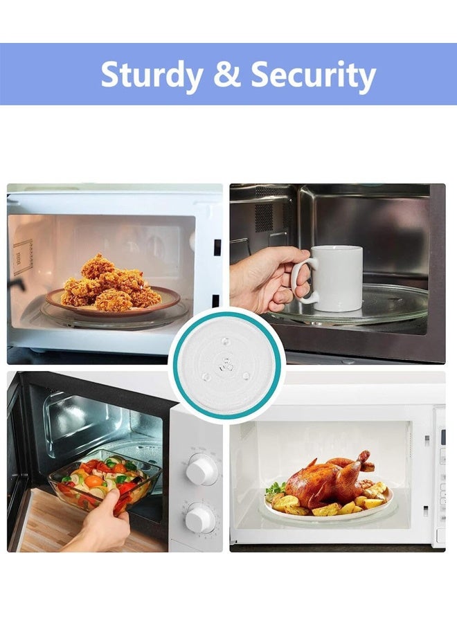 25.5 سم استبدال ميكروويف لوحة ميكروويف علبة الدوار -عالية درجة الحرارة الزجاج بوروسيليكات، مقاومة للخدش ومقاومة للكسر سهلة التنظيف وغسالة الصحون آمنة - Image 5