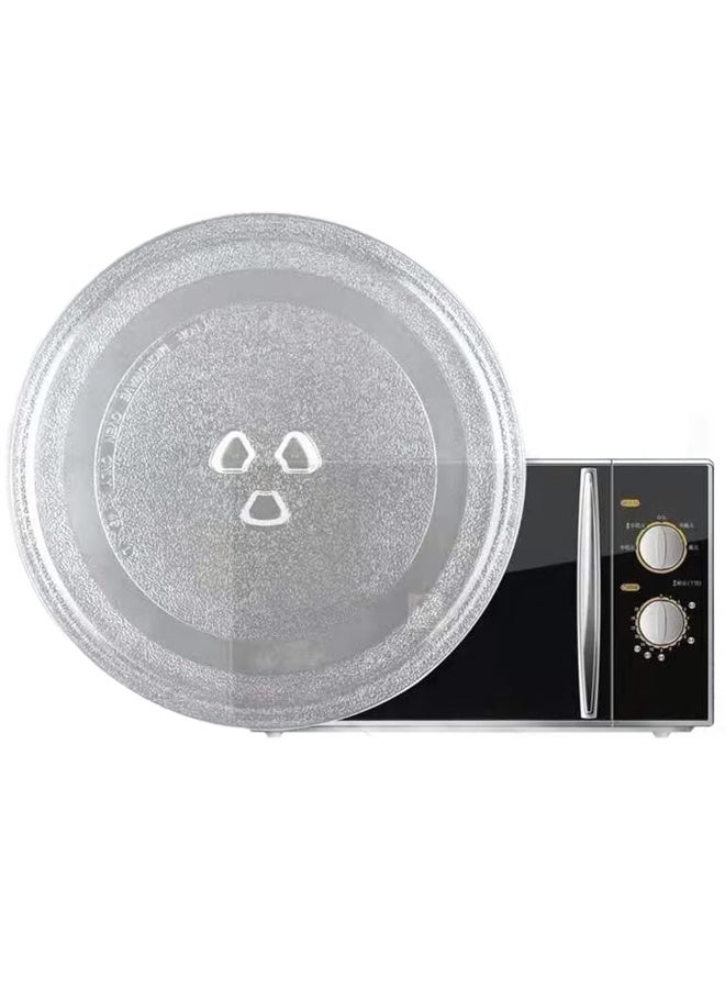 25.5 سم استبدال ميكروويف لوحة ميكروويف علبة الدوار -عالية درجة الحرارة الزجاج بوروسيليكات، مقاومة للخدش ومقاومة للكسر سهلة التنظيف وغسالة الصحون آمنة - Image 1