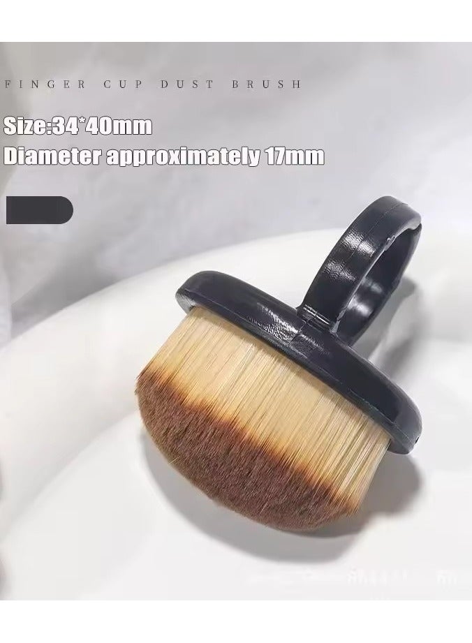 Goolsky Nail Ring Dust Brush Remove Nail Dust Acrylic UV Gel Polish Powder Cleaning Tool Adjustable Makeup Brushes Manicure Accessories - Image 2