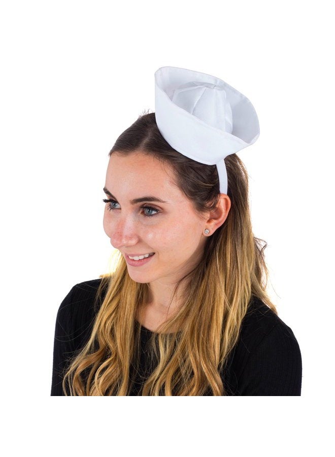 Tigerdoe Sailor Hat - Yacht Captain Hat - Costume Headbands - Mini Hat Headbands - (2 Pack) Black White - Image 4