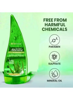 AYUREVER 99% Pure Aloe Vera Gel With Vitamin E For Face, Skin & Hair For Men And Women (200 Ml)  - Image 2