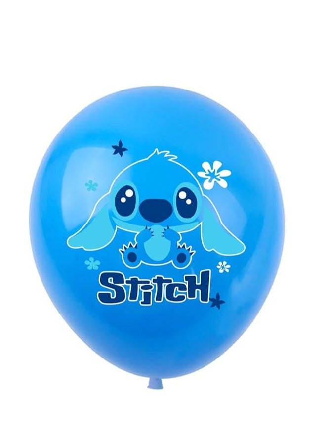 Party Cartoon theme birthday party decoration, balloon set 12 balloons 4 white, 4 pink, 4 blue - Image 2