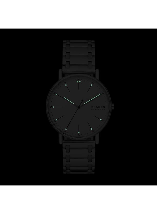 سكاجين ساعة سيجنتشر مينيماليست للرجال بسوار من الفولاذ المقاوم للصدأ أو حزام من الجلد - Image 5