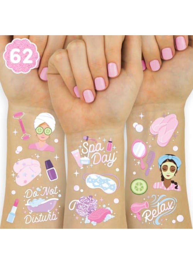 xo, Fetti xo Fetti Girls Spa Party Temporary Tattoos 62 Styles Slumber Party Birthday Supplies Self Care Goodie Bag Favors Cute Decorations Easter Basket Stocking Stuffer Sleepover Accessory Activity - Image 1