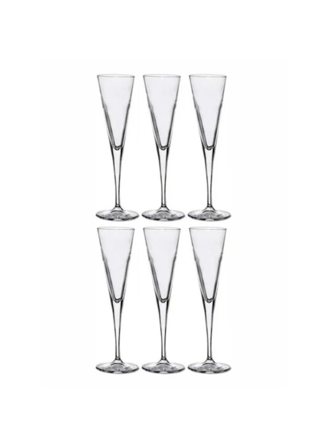 Paşabahçe كأس نبيذ باساباهشي V-Line سعة 150 مل - مجموعة 6 قطع أنيقة - Image 2