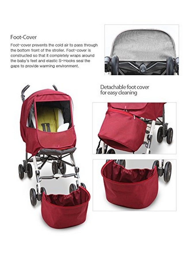 Manito Melange Alpha Stroller Weather Shield (Navy) - Image 2